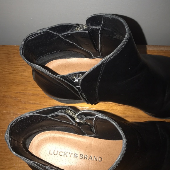 Lucky Brand Black Ankle Boot - Picture 3 of 5